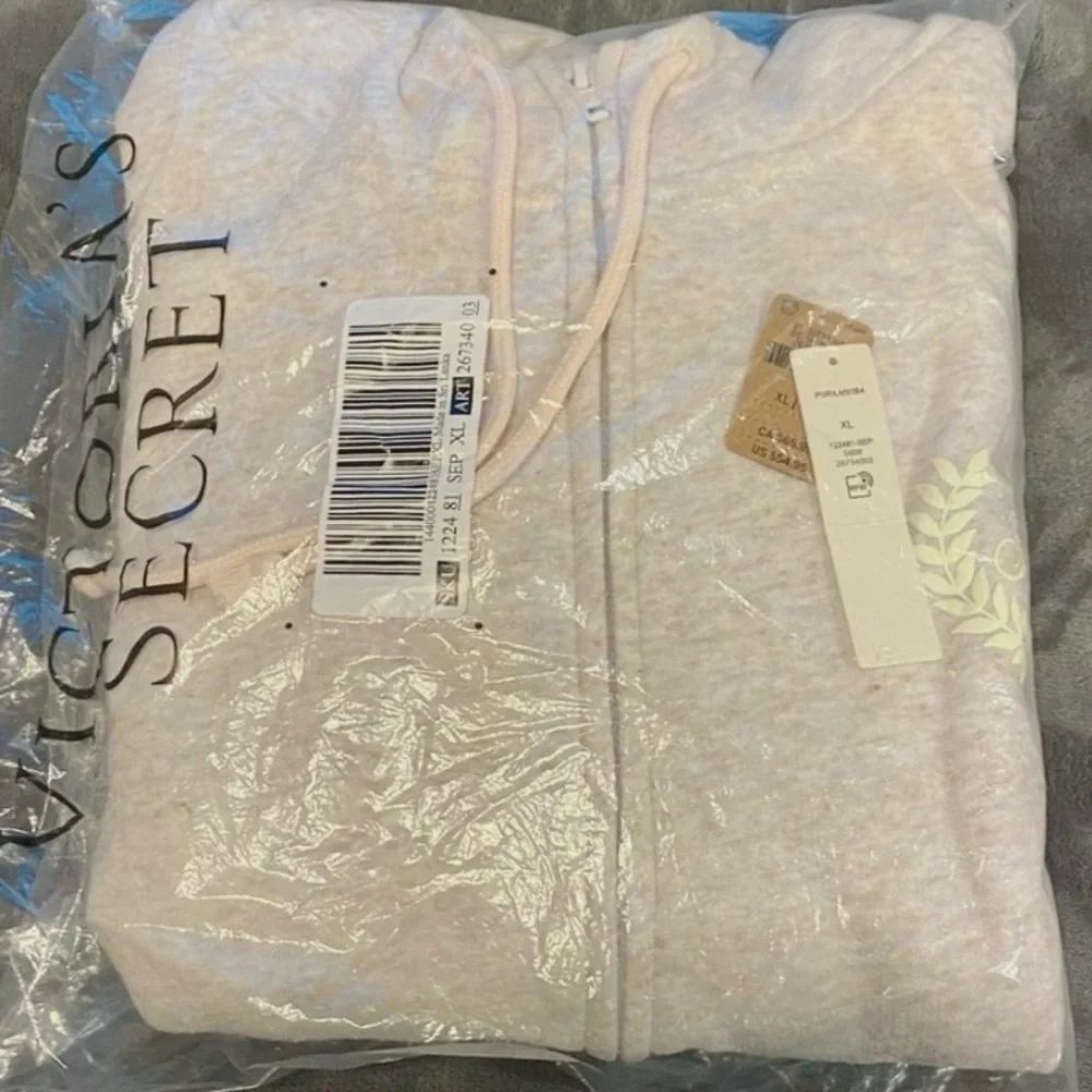 Victoria Secret Everyday Relaxed Fleece Full Zip Hoodie XL